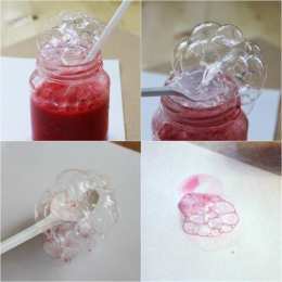 Рисуем мыльными пузырями Рисунки гуашью мыльными пузырями