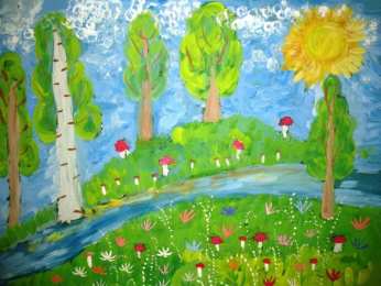 Лето дети рисуют как я провел лето. Детские рисунки про лето