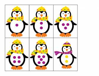 Задания с цифрами Учимся считать с пнигвинами