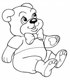 Медвежонок Раскраски с медведями и медвежатами