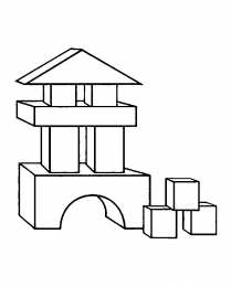 Конструктор Детский конструктор из блоков. Раскраски 