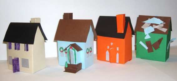 Дом из бумаги или картона Поделки дома из бумаги или картона