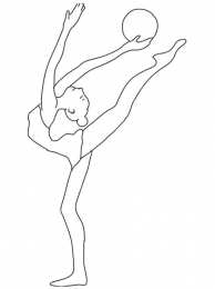 Гимнасты Раскраски с гимнастами. Виды спорта. Гимнастика