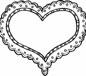Контуры сердца. Сердечки Контуры сердец и валентинок для вырезания, поделок и аппликаций