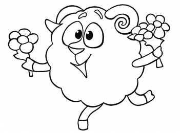 Смешарики Качественные раскраски всех героев из мультфильма про смешариков