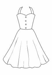 Платья Раскраски платьев для раскрашивания и вырезания скачать бесплатно.