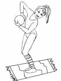 Гимнасты Раскраски с гимнастами. Виды спорта. Гимнастика