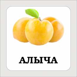 Фрукты Карточки с подписными фруктами. Скачать бесплатно.