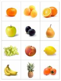 Фрукты овощи ягоды Карточки с фруктами овощами и ягодами для раннего развития