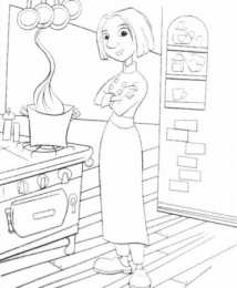 Для девочек Раскраски на которых изображен процесс приготовления еды