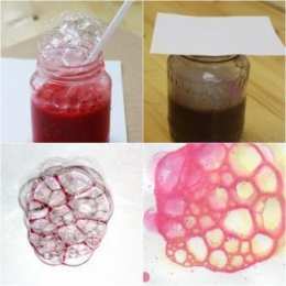 Рисуем мыльными пузырями Рисунки гуашью мыльными пузырями