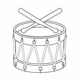 Барабан Барабан и барабанная установка на раскрасках