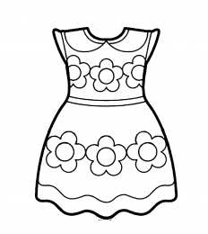 Платья Раскраски платьев для раскрашивания и вырезания скачать бесплатно.