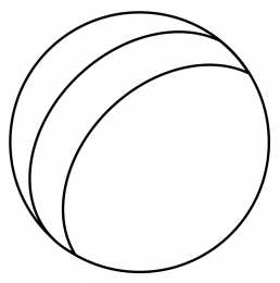 Мячик Раскраска с мячиком для малыша