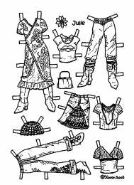 Куклы для вырезания Платья кукол для вырезания. Вырежи одежду, раскрась ее и одень куклу. 