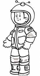 Космонавт Раскраски с космонавтами
