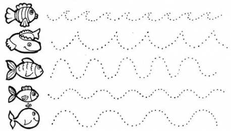 Подготовка руки к письму Штриховки для подготовки руки к письму. Нарисуй линии по образцу.