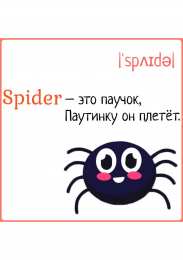 Первые слова Карточки с картинками и английскими словами