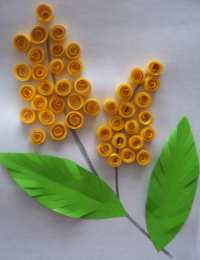 Поделки на 8 марта Поделки на 8 марта из цветной бумаги и пластелина