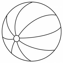 Мячик Раскраска с мячиком для малыша