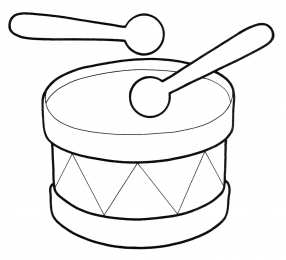 Барабан Барабан и барабанная установка на раскрасках