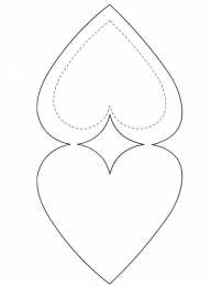 Контуры сердца. Сердечки Контуры сердец и валентинок для вырезания, поделок и аппликаций