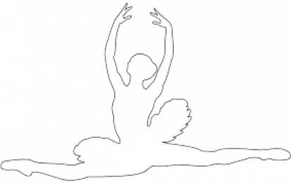 Контуры балерины Контуры и шаблоны балерин для вырезания скачать бесплатно онлайн