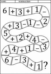 Сложение и вычитание Задания на сложение и вычитание от 1 до 10