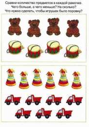 Все Задания с цифрами Обучения счету Задания в которых нужно посчитать предметы