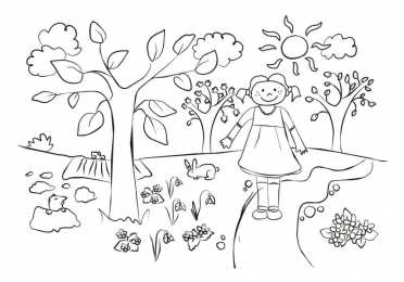 Весна Раскраски на тему время года весна