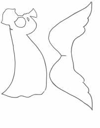 Ангелы контуры ангела для поделок на летнюю и весеннюю тему