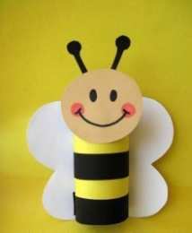 Весенние поделки Как сделать пчелу. поделка пчела 