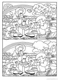 Найти отличия Рисунки с заданиями на внимательность