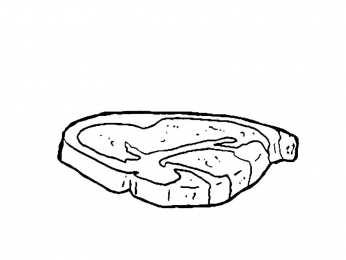 Мясо куски мяса для раскрашивания