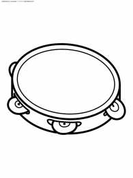 Бубен Раскраски с бубном. Музыкальные инструменты скачать бесплатно