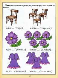 Один много Задания где нужно назвать предметы используя один и много