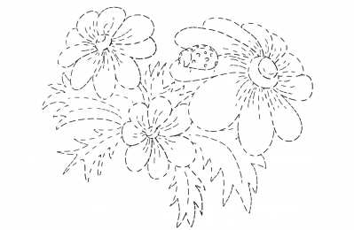 Соедини по точкам Цветок