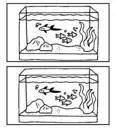Найти отличия Рисунки с заданиями на внимательность