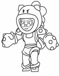 Раскраски Бравл старс Раскраски из игры бравл старс