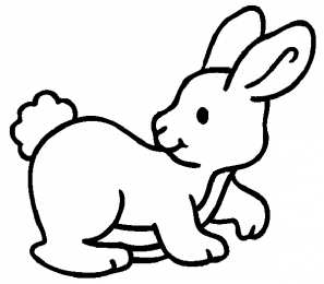 Зайчик Раскраски зайчика для малышей