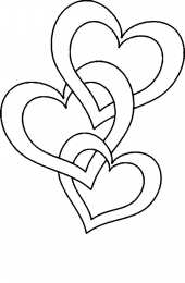 Контуры сердца. Сердечки Контуры сердец и валентинок для вырезания, поделок и аппликаций