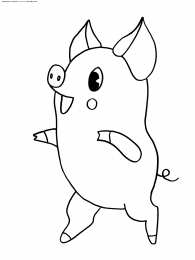 Поросенок Свинья с поросятами  и просто раскраски хрюшек и кабанов