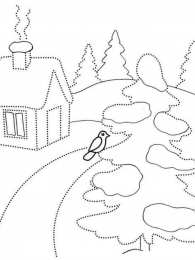 Зима Обведи по тчокам