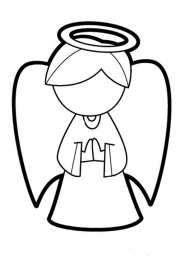 Контуры ангела Контуры ангела для поделок и вырезания