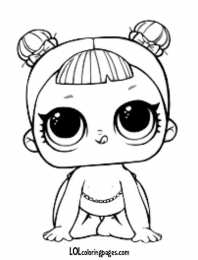 Куклы LOL 1 серия Раскраска  кукла лол сестричка Lil Center Stage, раскраски лол декодер.