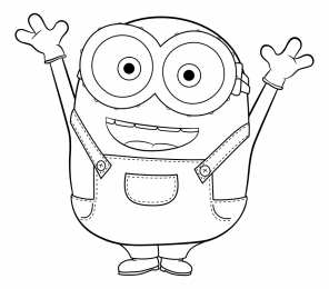Гадкий я Раскраски из мультфильмов Гадкий я 1 2 3 с миньонами