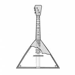 Балалайка Струнные русские народные инструменты. Балалайка
