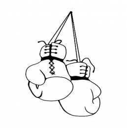 Перчатки Раскраски с боксерскими перчатками