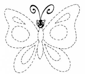 Контуры бабочки Контуры, трафареты, шаблоны бабочек для вырезания аппликаций  и поделок