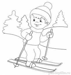 Соедини по точкам Раскраски для подготовки руки к письму. Обведи по точкам